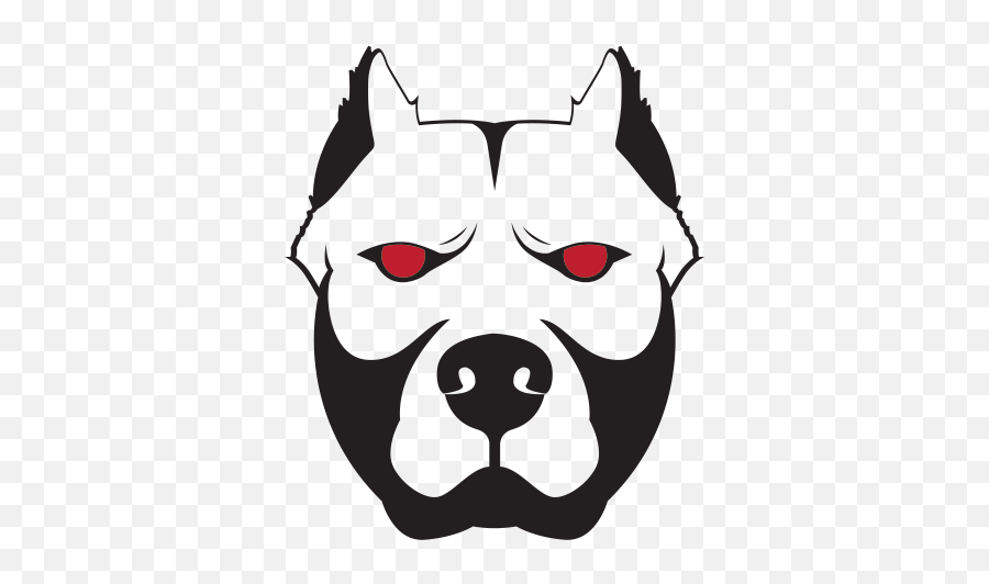 Pitbull Dog Head Transparent Png - Pitbull Dog Face Silhouette Emoji,Pitbull Emoji