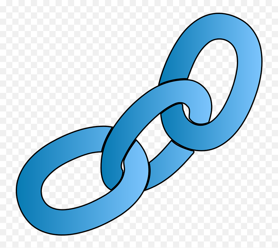 Chain Links Connection - Blue Chain Clipart Emoji,Iphone Ring Emoji