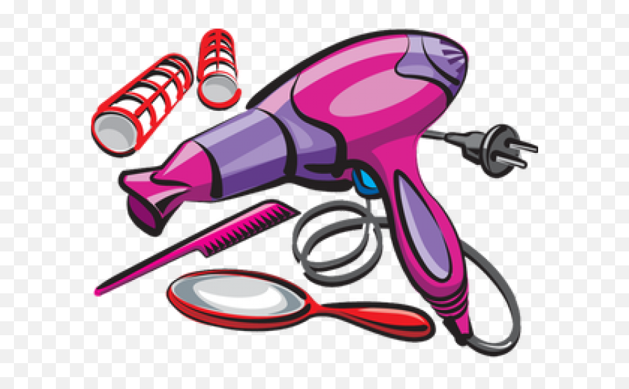 Salon Clip Hair Studio Transparent - Vector Hair Dryer Clipart Emoji,Blow Dryer Emoji