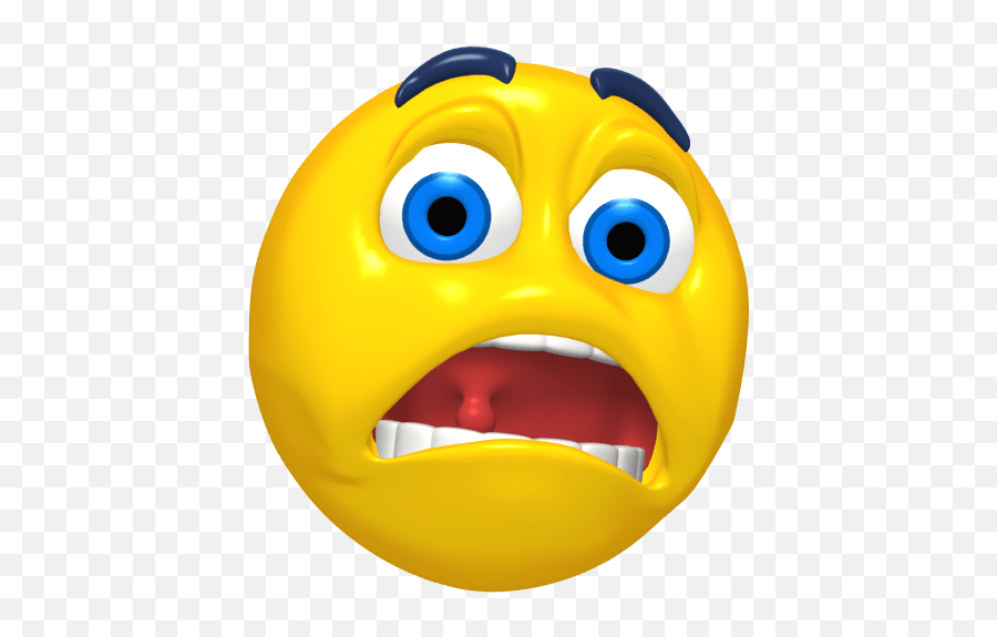 Emoticon Scared Transparent Png - Emoji Asustado Png,Emoticons