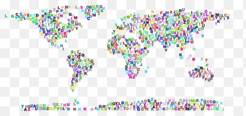 Letters Vector Clipart Image - World Made Of Emoji