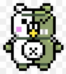Pixilart - Danganronpa Pixel Art Minecraft Emoji,Monokuma Emoji