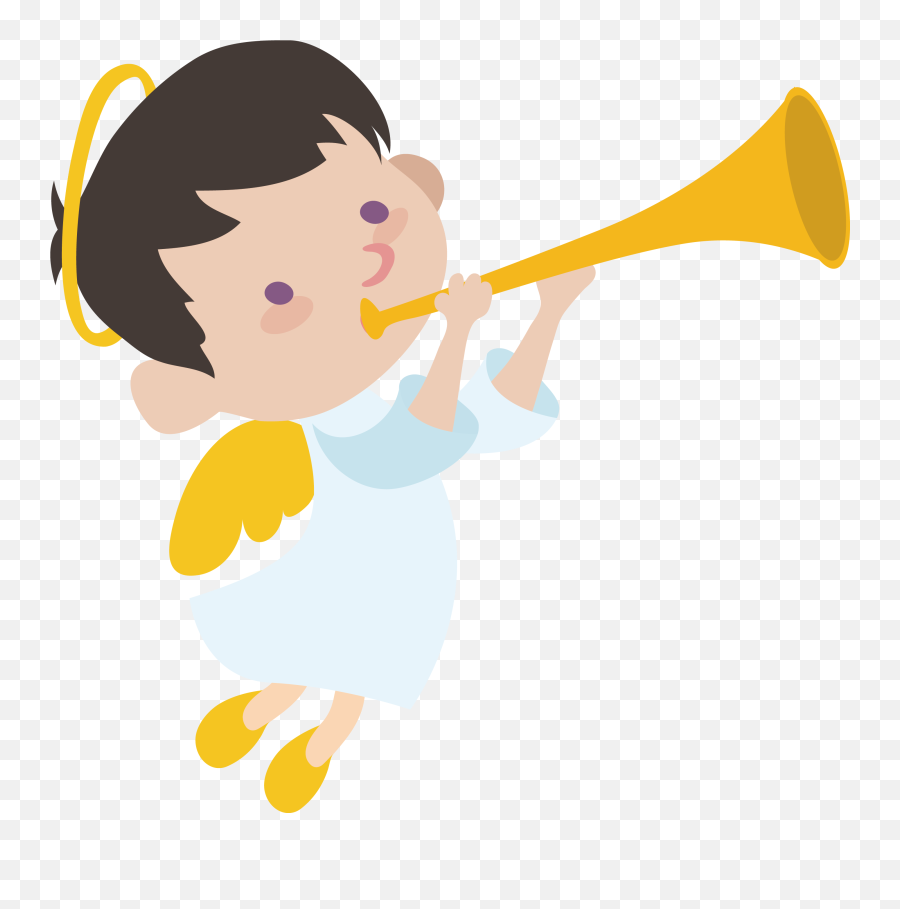 Trumpet Transparent Png Clipart Free - Angel With Trumpet Clipart Emoji,Trumpet Emoticon