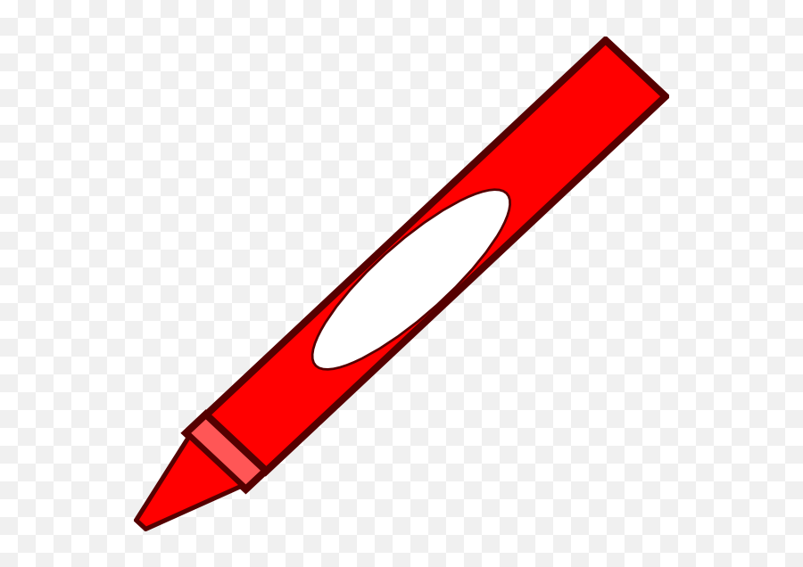 Red Crayon Clipart Clipart Kid - Clipart Red Crayon Emoji,Red Crayon Emoji