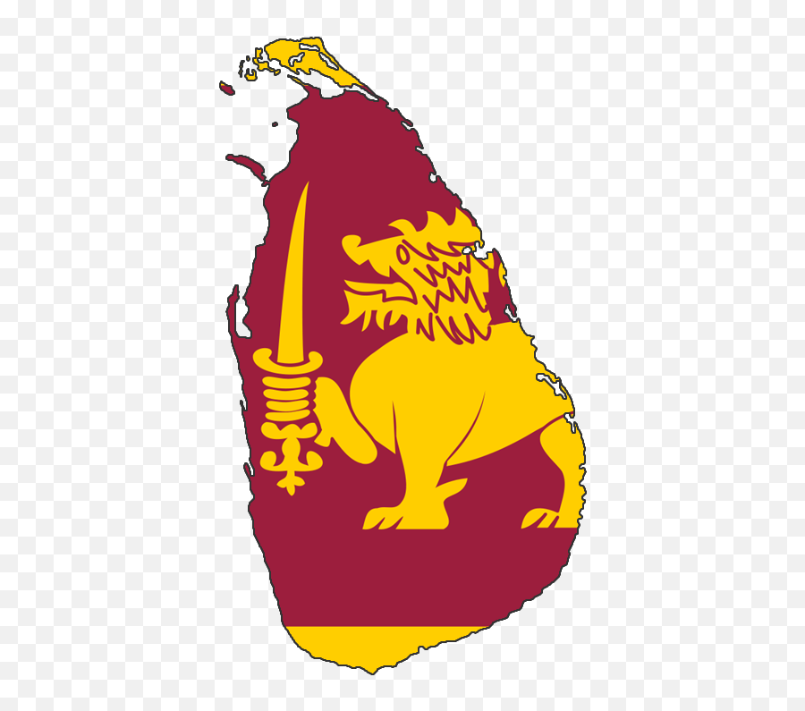 Sri Lanka Flag Clipart - Sri Lanka Map Png Emoji,Sri Lankan Flag Emoji