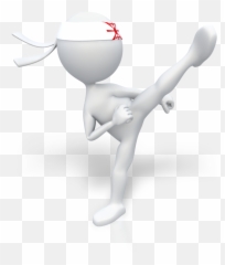 Stickfiguremartialartistkick800clrpng 800700 - Stick Figure Kicking Emoji,Cartwheel Emoji