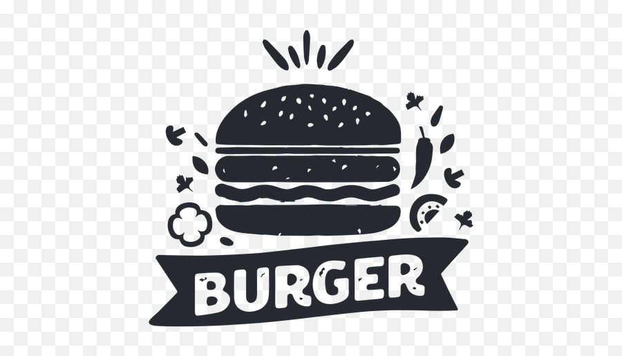 Burger Food Logo Logotype Silhouette - Transparent Png U0026 Svg Logos De Hamburguesas Png Emoji,Google Cheeseburger Emoji