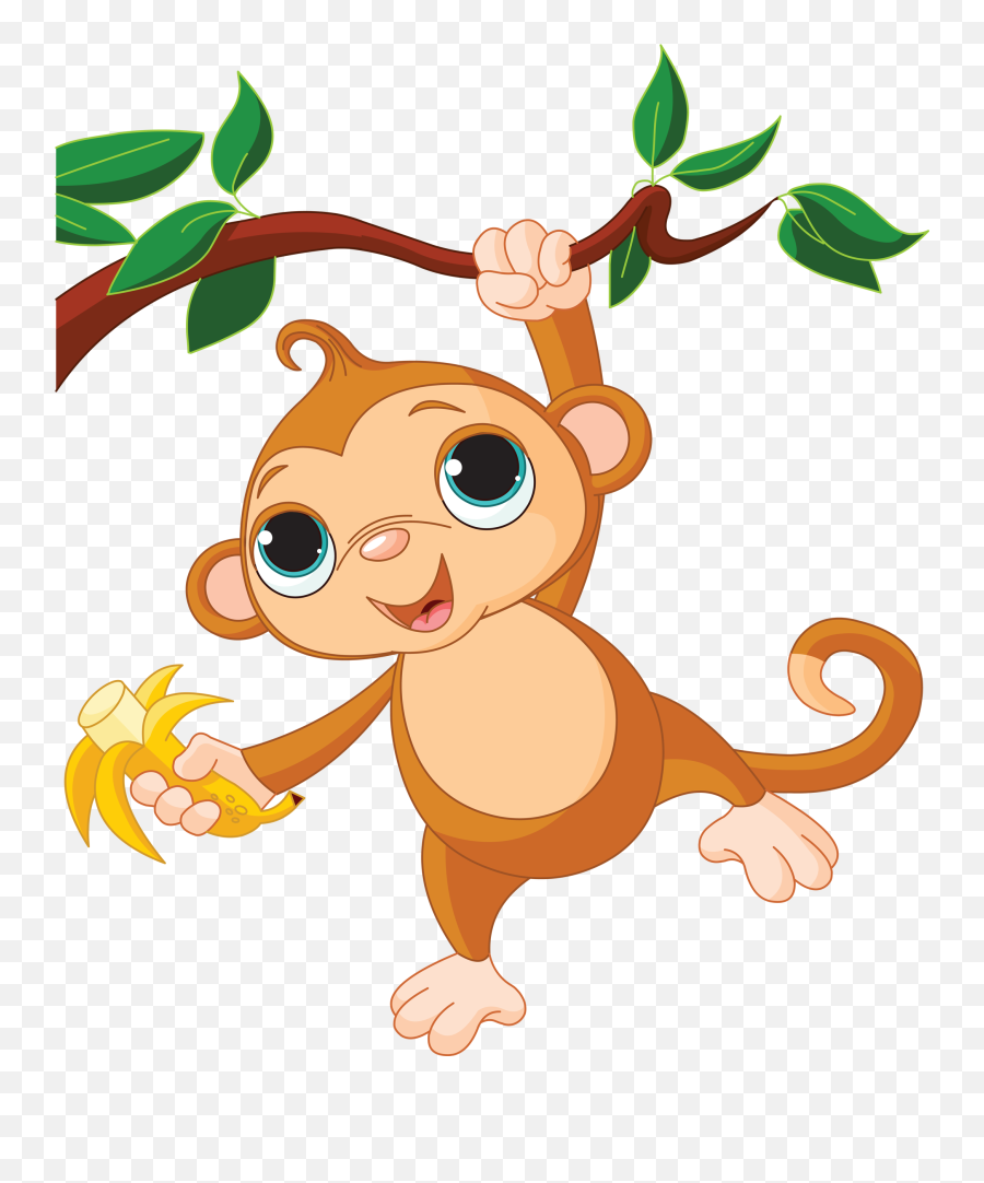 Transparent Baby Monkey Clipart - Monkey Clipart Monkeys Transparent Background Emoji,Monkey Emoji Transparent