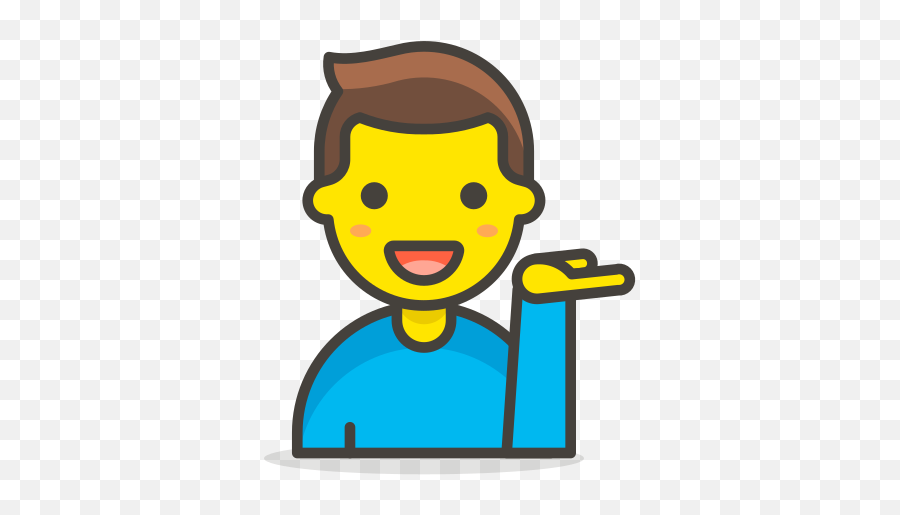 Man Tipping Hand Free Icon Of 780 Free Vector Emoji - Man Raising Hand Png Emoji,Emoji Con