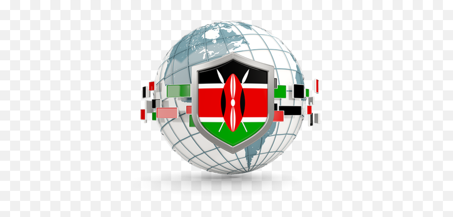 Kenya Flag Shield Png - Globe Us Flag Png Emoji,Kenyan Flag Emoji
