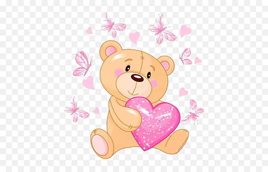 Teddy Sticker For Whatsapp - Wastickerapps Clipart Teddy Bear Cartoon Emoji,Free Minions Emoticons