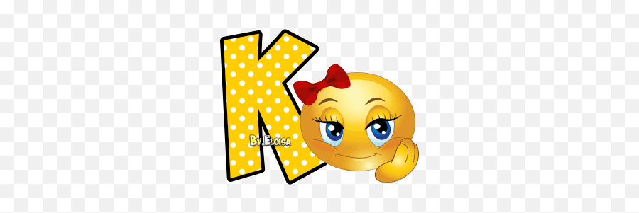 K - X Emoticon Gif Emoji,Kemoji