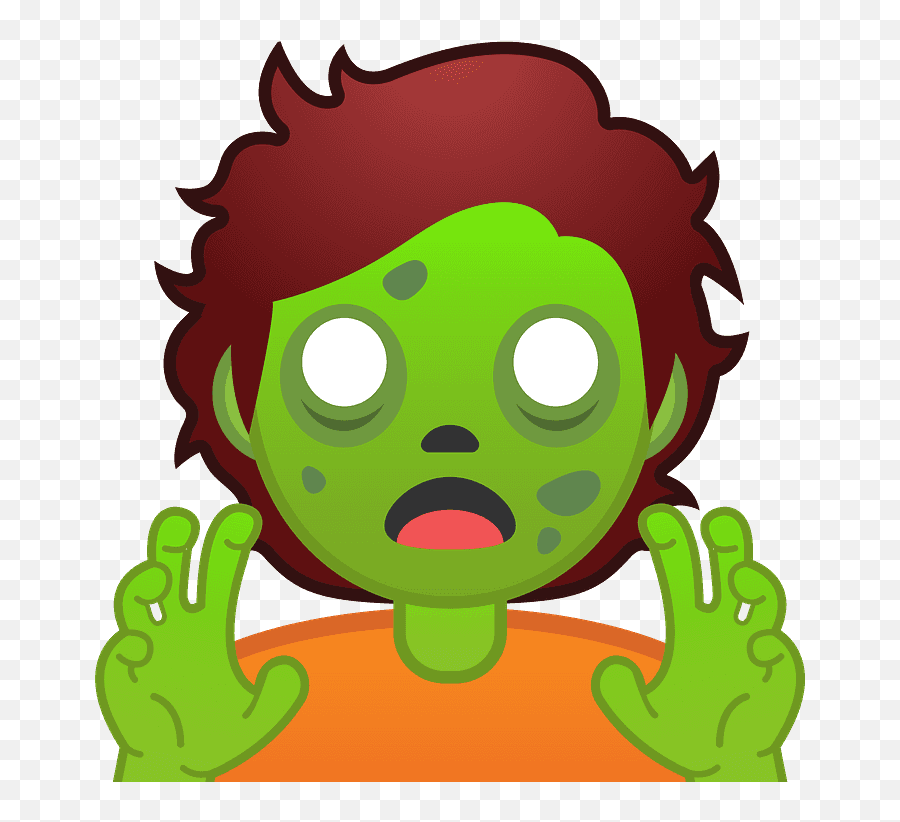Zombie Emoji Clipart - Zombie Emoji,Genie Emoji