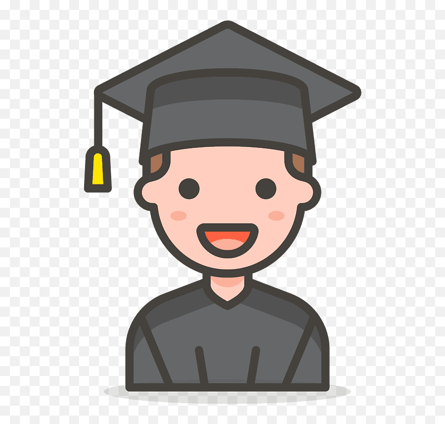 Man Student Emoji Clipart - Students Emoji,Student Emoji