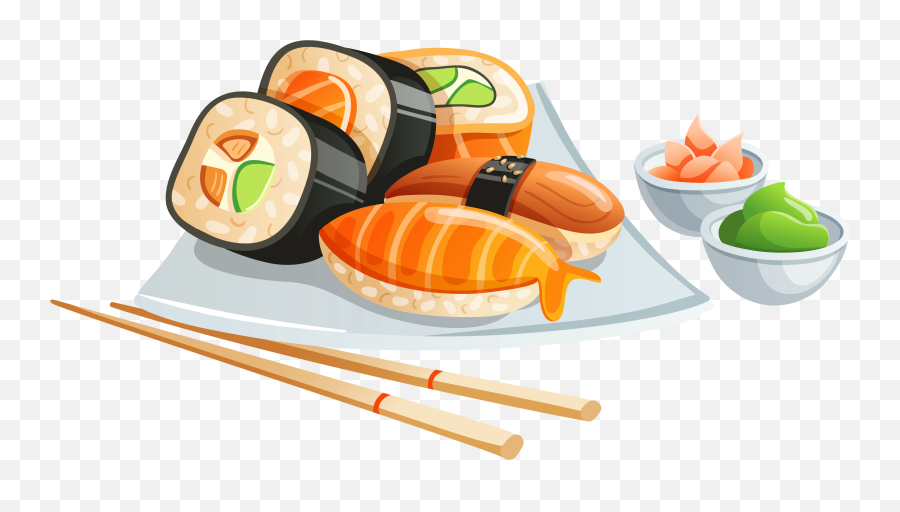 Sushi Clipart Transparent - Sushi Clipart Png Emoji,Sushi Emoji