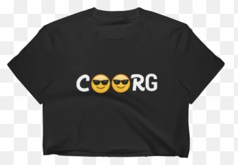 Coorg Emoji Womens Crop Top - Unisex,Emoji Tops