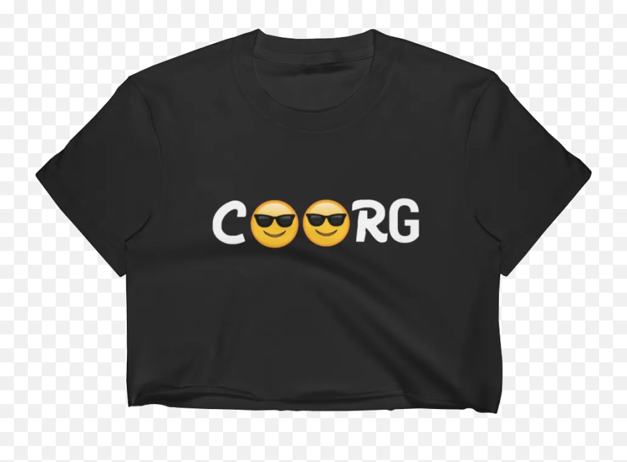 Coorg Emoji Womens Crop Top - Unisex,Emoji Tops