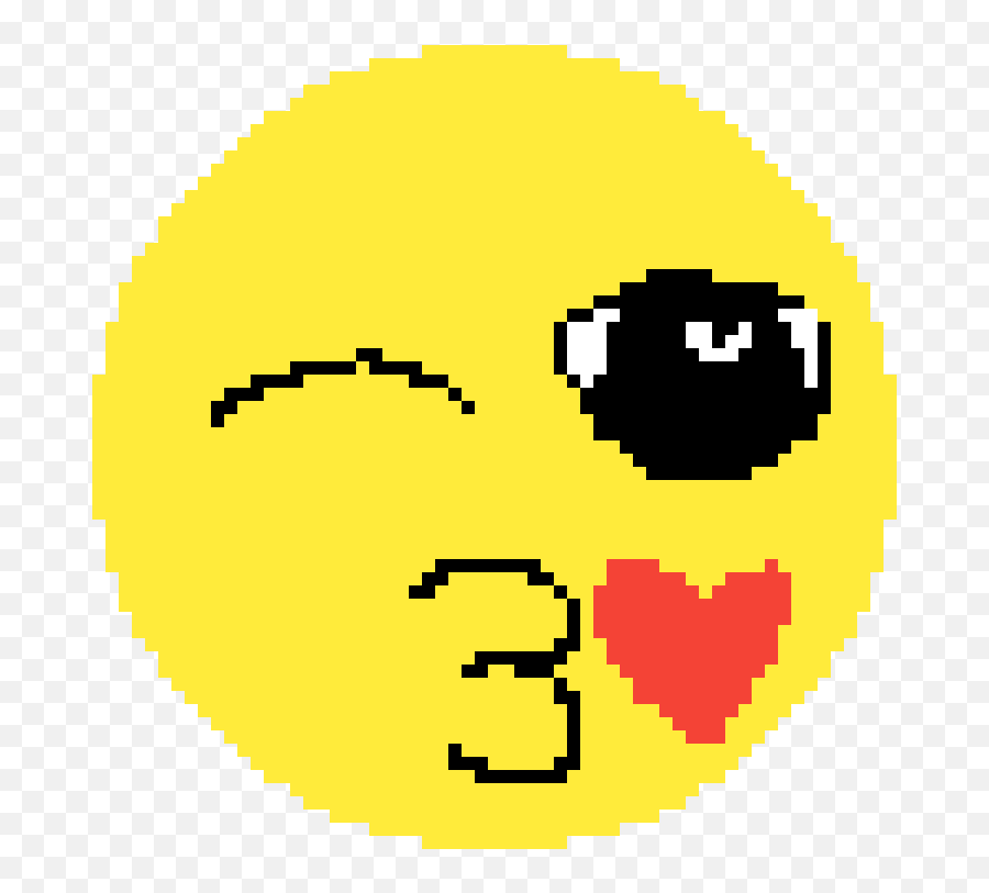 Pixilart - Smiley Emoji,Kissy Emoji