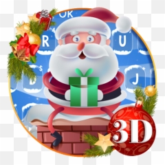 Cute Santa Christmas Keyboard Theme - Merry Gif 2019 Emoji