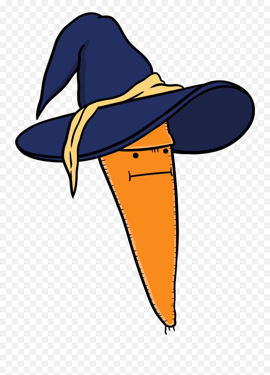 Carrot Wizard - Clip Art Emoji,Wizard Hat Emoji