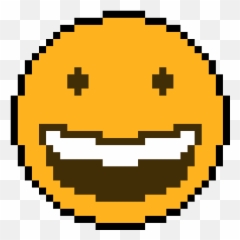 Grinning Face Emoji - Pixel Art