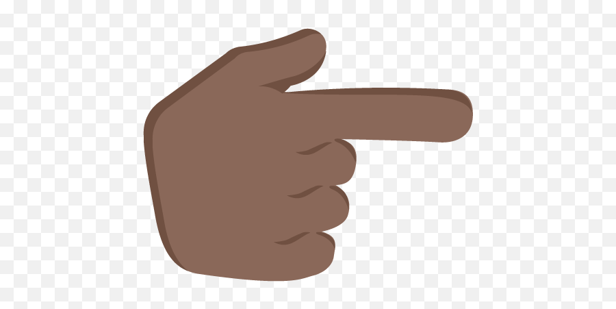 Right Pointing Backhand Index Dark Skin Tone Emoji Emoticon - Emoji Indicador,Okay Emoji