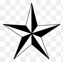 Star Outline - Clipart Black And White Emoji