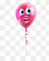 Happy Birthday - Balloon With Face Clipart Emoji,Facebook Birthday Emoji