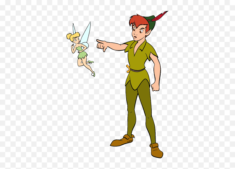 Scene Drawing Peter Pan Transparent - Peter Pan Tinkerbell Png Emoji,Peter Pan Emoji