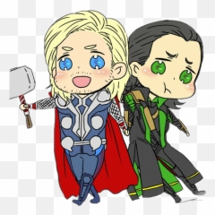The Avenger Thor Loki - Cartoon Emoji,Thor Emoji