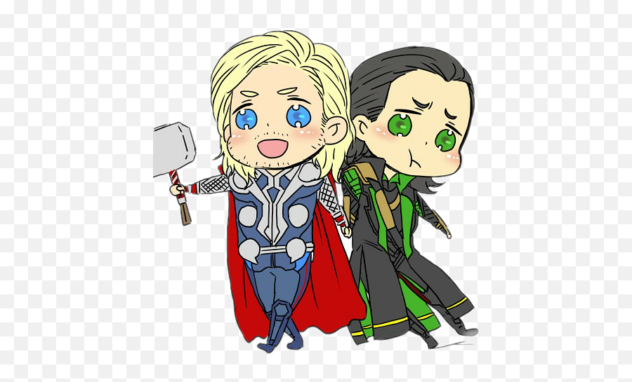 The Avenger Thor Loki - Cartoon Emoji,Thor Emoji