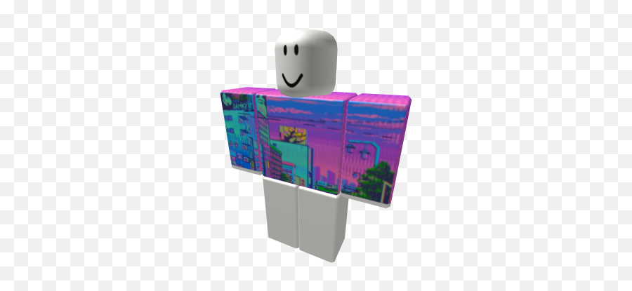 Vaporwave Aesthetic - Roblox Minecraft Steve Shirt Emoji,Vaporwave Emoji
