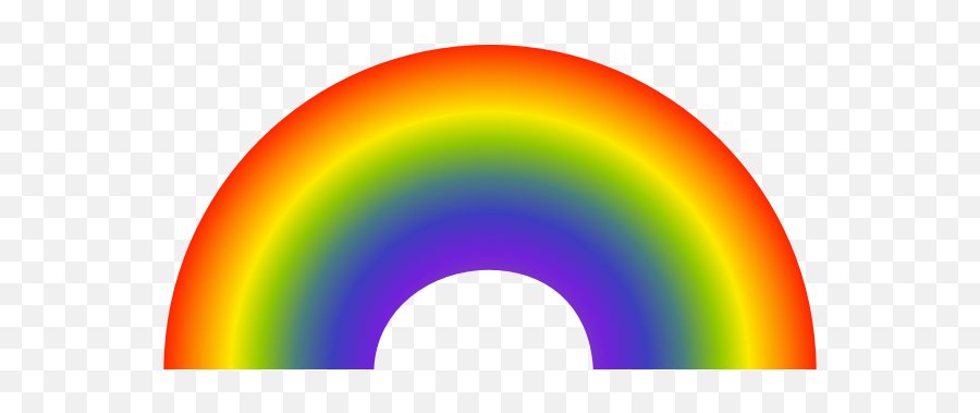 Rainbow - Circle Emoji,Rainbow Emoji On Facebook