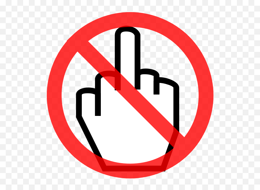 No Gesture - Infographic Emoji,Emoticon Giving The Finger