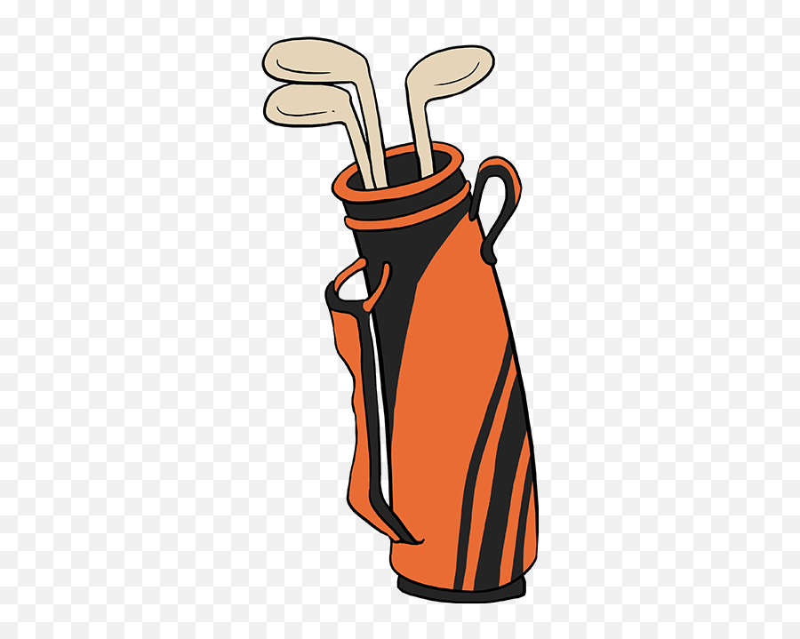 How To Draw A Golf Club Bag - Draw A Golf Bag Emoji,Golf Club Emoji