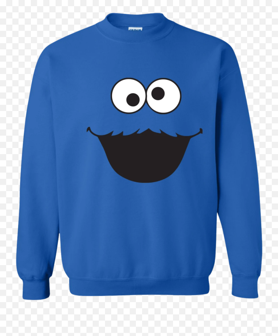Sesame Street Cookie Monster Face T - Sweater Emoji,Cookie Monster Emoticon