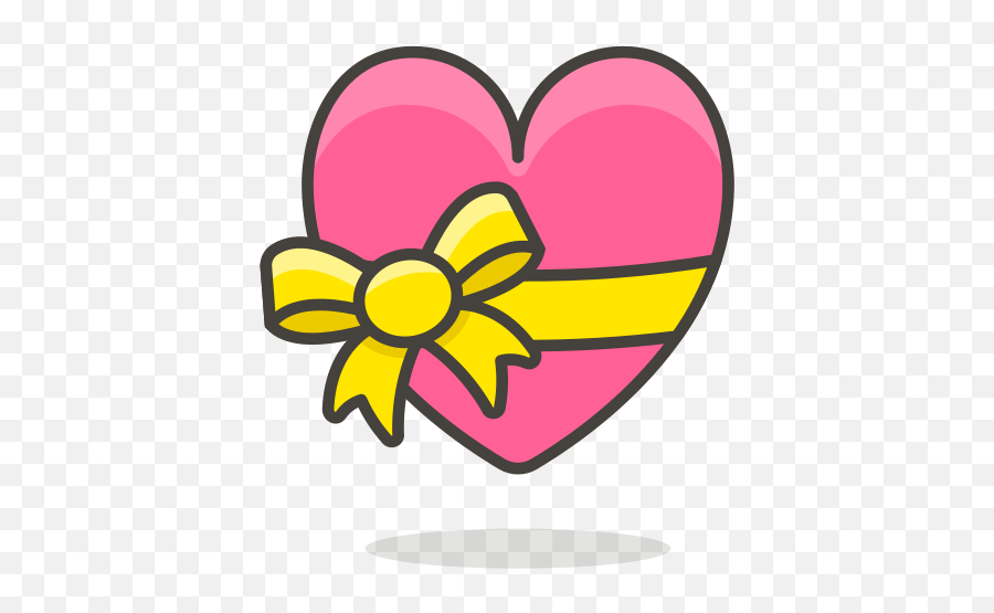 Heart With Ribbon Free Icon Of 780 Free Vector Emoji - Emoji Love Pita,Pink Ribbon Emoji