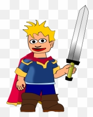 Being Comic Characters Human Man People - Man With Sword Clipart Emoji,Whatsapp Emotions