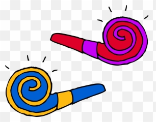 Party Horn Clipart - Party Blowers Clip Art Emoji,Party Popper Emoji