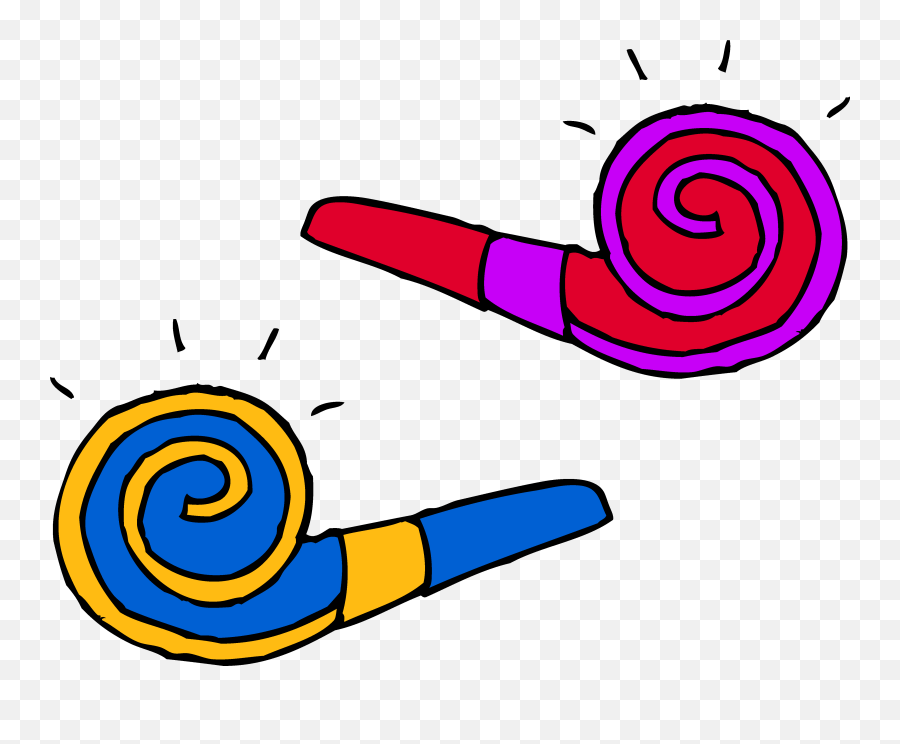 Party Horn Clipart - Party Blowers Clip Art Emoji,Party Popper Emoji