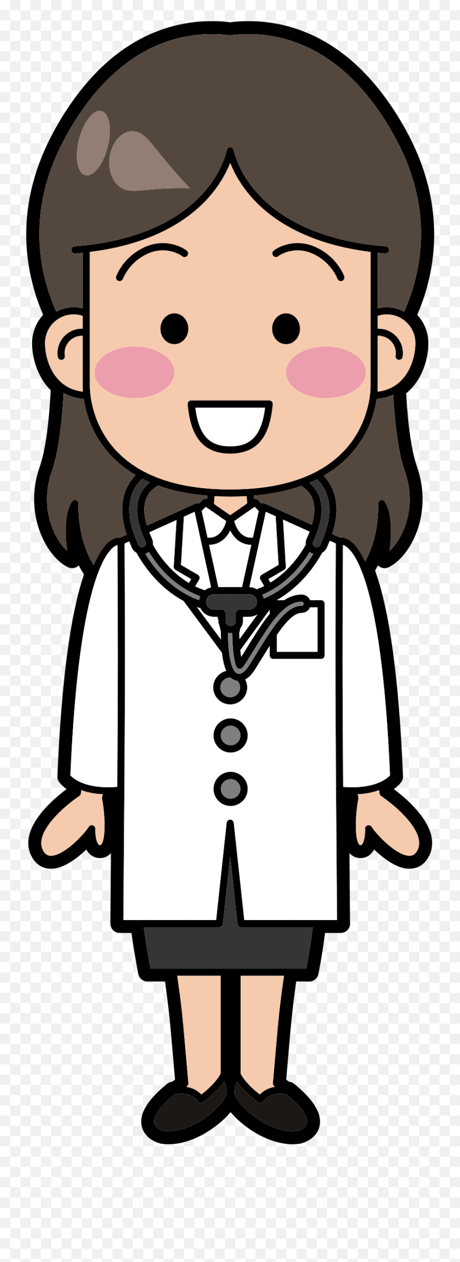 Transparent Female Doctor Clipart - Female Doctor Clip Art Emoji,Doctor Emoji