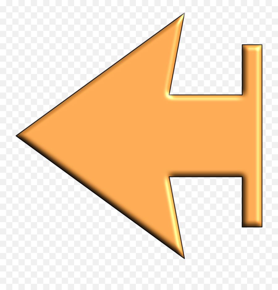 Clipart Arrow Orange Clipart Arrow Orange Transparent Free - Clip Art Emoji,Left Arrow Emoji