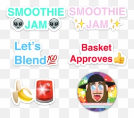 Smoothie Revolution Sticker Bundle - User Friendly Emoji,Bong Emoji