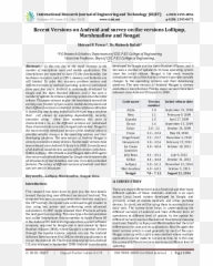 PDF Recent Versions Android and survey the versions - Document Emoji