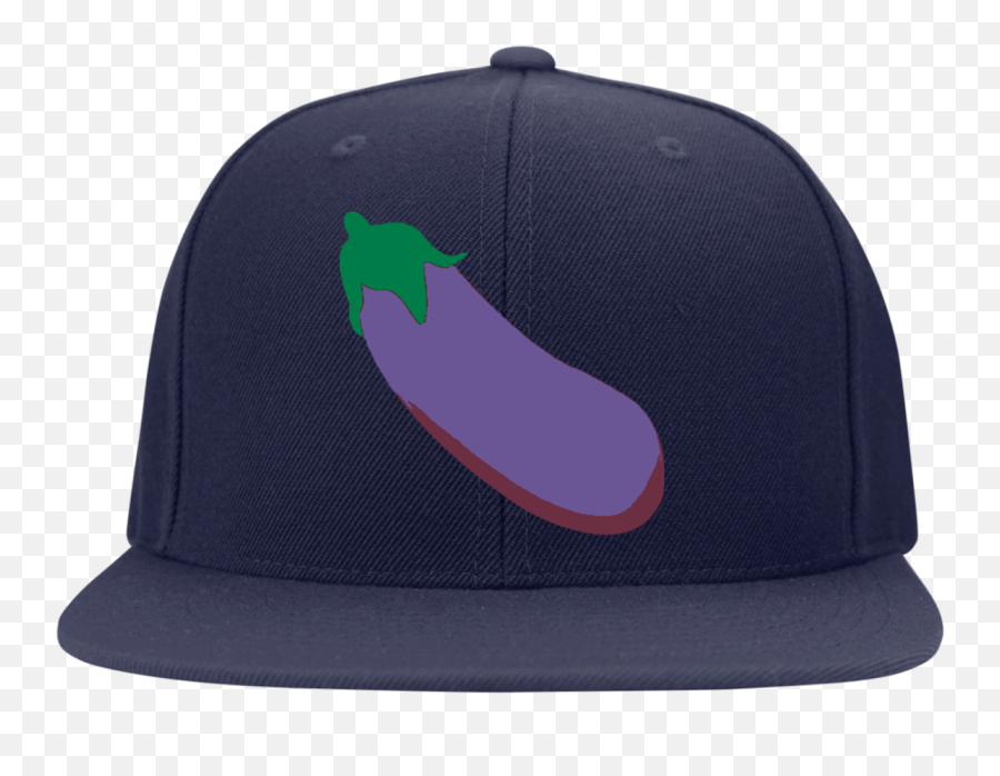 Flat Bill High - Baseball Cap Emoji,Egplant Emoji