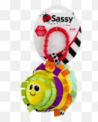 Sassy Ribbon Rascal Attachable 0 - 24 Months 10 CT Baby Toys Emoji