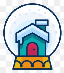 Christmas Decorate Decoration House Snowglobe Icon - Icon Emoji,House Candy House Emoji