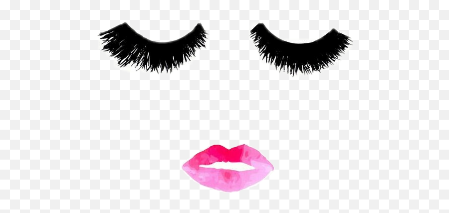Girl Makeup Kiss Eyelashes Lipstick - Makeup Lipstick Kiss Png Emoji,Kiss Emoji Makeup