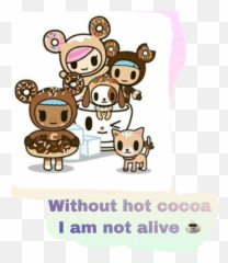 Without hot cocoa am not alive - Cartoon Emoji