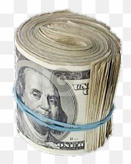 Money 100 Cash Dollar Rick Freetoedit - Roll A Stack Of Emoji